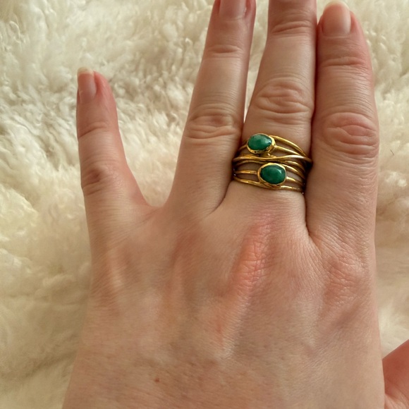 Size 9 Emerald Highway Ring – 1.40 ct. t.w. in 18kt Gold Over Sterling - Picture 7 of 7